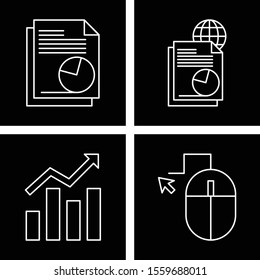 Set of 4 Quality icon for your project
