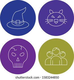 Set of 4 Quality icon for your project
