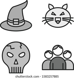 Set of 4 Quality icon for your project
