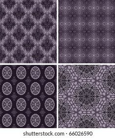 Set of 4 seamless pattern