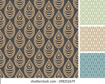 Set of 4 seamless patterns.
