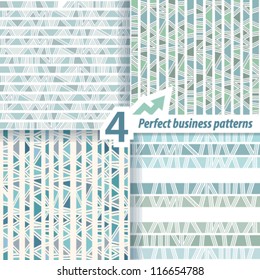Set of 4 seamless patterns. Vector backgrounds.