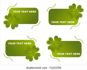 set of 4 st. patrick's day frames