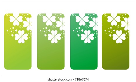 set of 4 st. patrick's day banners