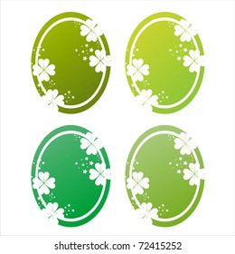 set of 4 st. patrick's day banners