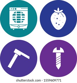 Set Of 4 Universal Icons For Mobile Application and websites
