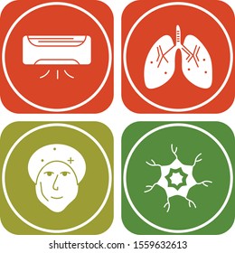  Set Of 4 Universal Icons For Mobile Application and websites
