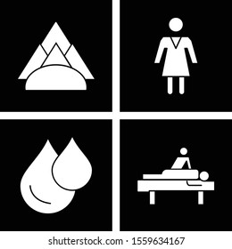  Set Of 4 Universal Icons For Mobile Application and websites

