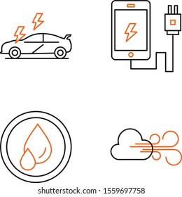 Set Of 4 Universal Icons For Mobile Application and websites
