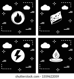 Set of 4 Universal Pixel Perfect Icons for your project


