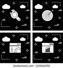 Set of 4 Universal Pixel Perfect Icons for your project
