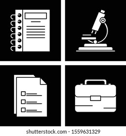 Set of 4 Universal Pixel Perfect Icons for your project
