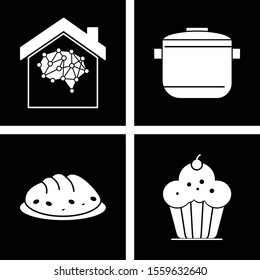 Set of 4 Universal Pixel Perfect Icons for your project

