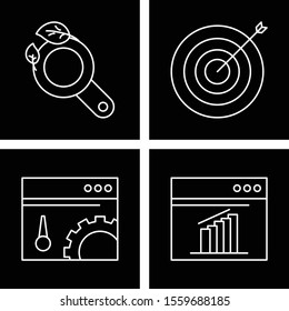 Set of 4 Universal Pixel Perfect Icons for your project
