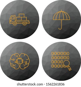 Set of 4 Universal Pixel Perfect Icons for your project
