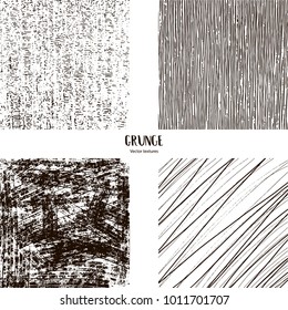 The set of 4 urban vector grunge textures.