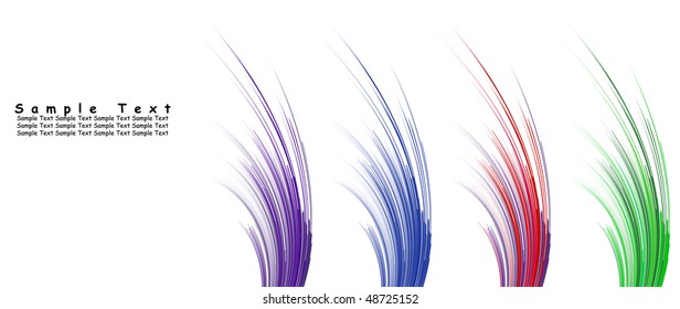 Set of 4 vector abstract multicolor patterns