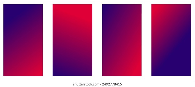 Set of 4 vector gradient backgrounds , gradient colorful background, vector eps10 