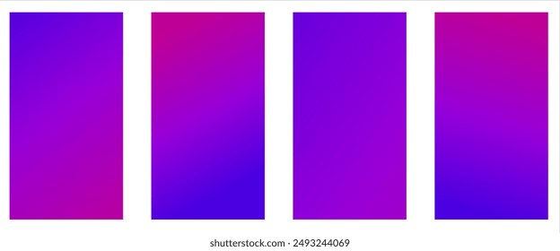 Set of 4 vector gradient backgrounds , gradient colorful background, vector eps10