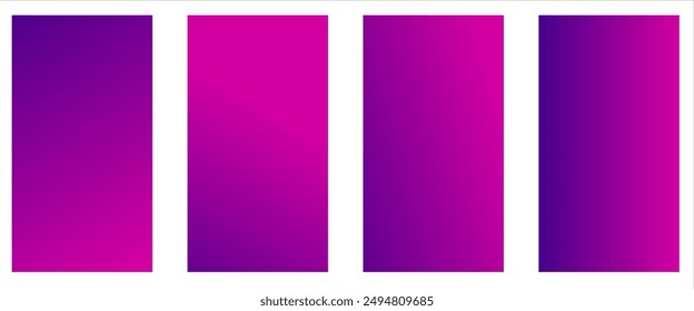 Set of 4 vector gradient backgrounds , gradient colorful background, vector eps10