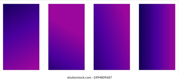 Set of 4 vector gradient backgrounds , gradient colorful background, vector eps10