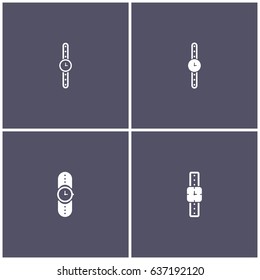 set of 4 watch icon