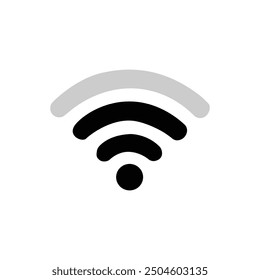 Set of 4 wifi icon flat glyph style, trendy and modern style, clipart design template.