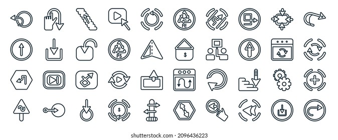 set of 40 flat user interface web icons in line style such as division, head, voice recording, telephone call, activated, bubble speech, usb port icons for report, presentation, diagram, web design