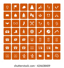 Set of 49 Universal Icons. Simple Flat Style. Business, internet, web design.