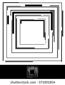 Set of 5 abstract geometric frame, or 1 geometric element