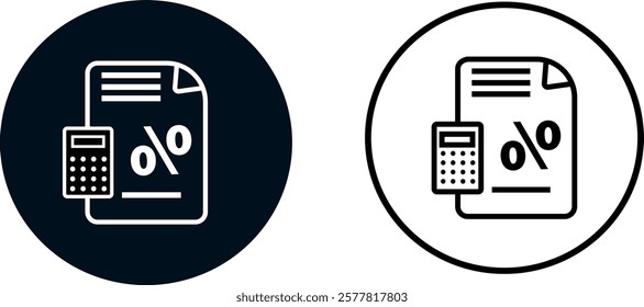 A set of 5 Banking icons as tax, Clipboard set icon. Checklist, document, note, task, paper, board, pen, calculator, mark,
