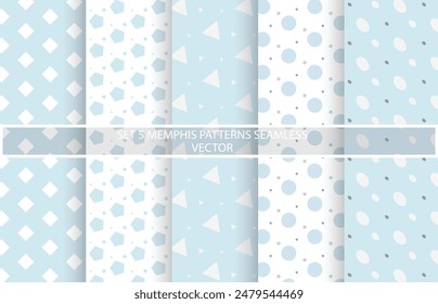 Set 5 Collection Vector of patterns Wallpaper.background patterns Pastel Tone