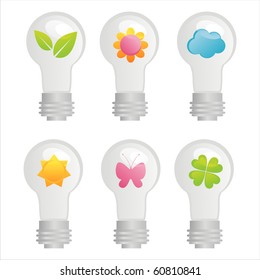 set of 5 eco lamps