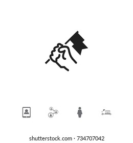 Set Of 5 Editable Business Icons. Includes Symbols Such As Table, Smartphone, Staff Structure And More. Can Be Used For Web, Mobile, UI And Infographic Design.