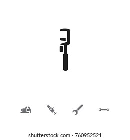 Set Of 5 Editable Tools Icons. Includes Symbols Such As Spanner, Spanner, Nippers And More. Can Be Used For Web, Mobile, UI And Infographic Design.