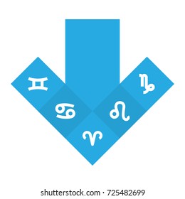 Set Of 5 Galaxy Icons Set.Collection Of Ram, Lion, Twins And Other Elements.