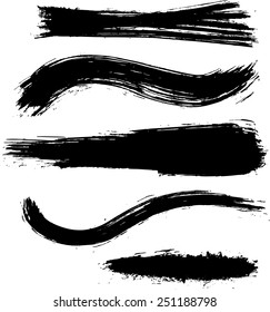 Set of 5 grunge vector elements.