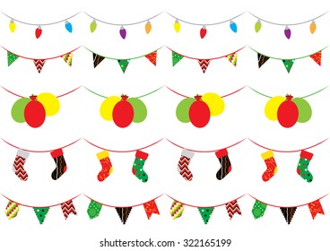 Set of 5 patterns brush party decorations, Christmas celebrations. pattern brushes included.
