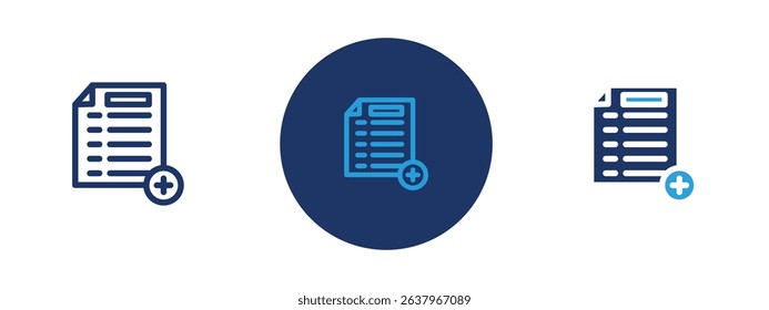 Set of 5 pixel perfect colored Add new icon with 1 unexpanded, 1 silhouette, Plus sign indicating creation or addition of content.