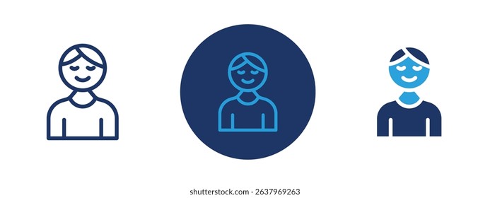 Set of 5 pixel perfect colored Pleasure icon with 1 unexpanded, 1 silhouette, Smiling face or heart indicating enjoyment or satisfaction.