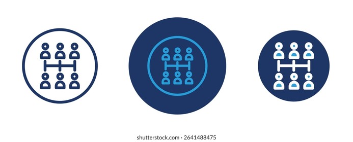 Set of 5 pixel perfect colored Team work icon with 1 unexpanded, 1 silhouette, People collaborating icon representing effective teamwork.