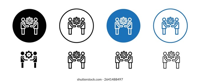 Set of 5 pixel perfect colored Onboarding icon with 1 unexpanded, 1 silhouette, Document and person icon symbolizing new employee onboarding.