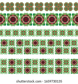 Asiento de 5 bordes impecables, pieza trabajada para su diseño. Elementos y motivos fundamentales. Decoración para el diseño textil y de impresión.Vector.