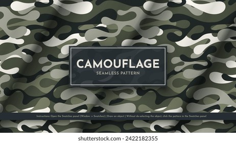 Fijar 5 Patrones De Camuflaje Sin Maravillas. Ilustración de guerra. Textura militar tradicional. Antecedentes del Ejército. Vector eps 10
