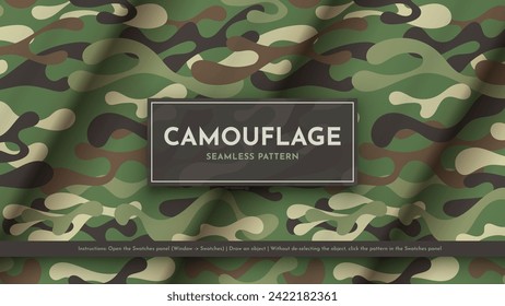 Fijar 5 Patrones De Camuflaje Sin Maravillas. Ilustración de guerra. Textura militar tradicional. Antecedentes del Ejército. Vector eps 10
