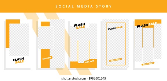 Set 5 of Social Media Instagram Networks Stories Sale Banner Background, Mobile App, Poster, Flyer, Coupon, Gift Card, Smartphone Template Story,Liquid Abstract Modern. editable template eps 10 vector