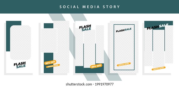 Set 5 of Social Media Instagram Networks Stories Sale Banner Background, Mobile App, Poster, Flyer, Coupon, Gift Card, Smartphone Template Story,Liquid Abstract Modern. editable template eps 10 vector