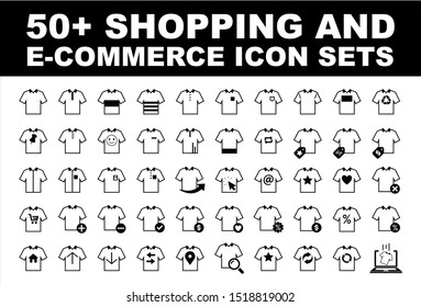 Set of 50 flat icons, for web, internet, mobile applications, courier goods, interface design, business, finance, shopping, communication, e-commerce, computers, media, transportation, travel.