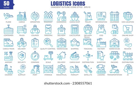 A set 50 icons of Logistics (blue color) style.
The collection includes of business developments,programing , web design,app design and more.
