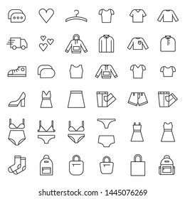 Set 50 Icons Womens Clothing Shoes Stock Vector (Royalty Free) 1445076269 |  Shutterstock